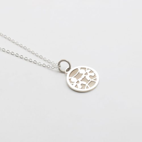 Collar niños circular en plata 950 para dama