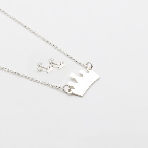 Conjunto corona (arete y collar)